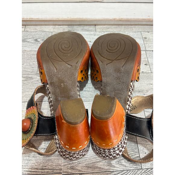 L'Artiste Spring Step Jive Multi Color Sz. 6.5 (Euro 37) Shoes Sandals - Picture 10 of 10